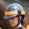 Shires Equi-Flector® veiligheidsband voor rijhelm - Feloranje