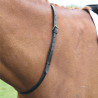 Shires Velociti Gara leren halsband - Zwart