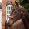 Dressuurhoofdstel met neusriem Opus 180M Shires Velociti Lusso - Havana