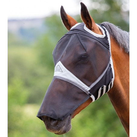 Vliegenmasker met neusbescherming Shires zonder oren FlyGuard Pro