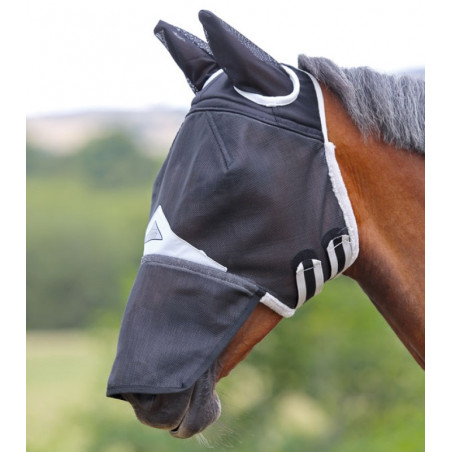 Duurzaam Shires vliegenmasker met neus en oren FlyGuard Pro