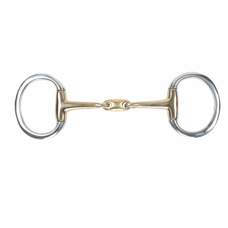 Shires olijftrens met platte ring, messing legering, met plaatje
