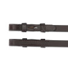 Rênes caoutchouc à insert nylon Shires Velociti Lusso - Havane