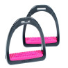 Étriers Premium Profile Shires Compositi - Framboise