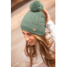 Bonnet Pénélope Virgie femme - Vert clair