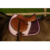 Tapis de selle Je t'aime Equithème EK-Talent - Bordeaux