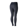 Legging d'équitation Horze sans couture fond intégral silicone Vanessa femme - Denim