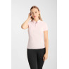 Polo Horze fonctionnel Willow femme manches courtes - Rose pâle