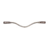 Frontriem Shine X-Line Waldhausen bruin - Zilver