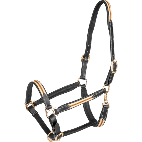 Lederen halster Oxford X-Line Waldhausen zwart
