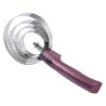 Ronde metalen rosborstel met handvat Imperial Riding - Donker metallic mauve