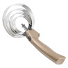 Ronde metalen rosborstel met handvat Imperial Riding - Donker metallic taupe