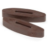 Arrêtoirs de rênes silicone Shires - Marron