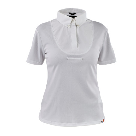 Short-sleeve lavallière blouse young rider Shires Aubrion