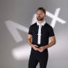 Shires Aubrion Optima MX wedstrijdshirt met knopen voor heren - Zwart