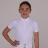Wedstrijdshirt Optima Qx jonge ruiter Shires Aubrion - Wit
