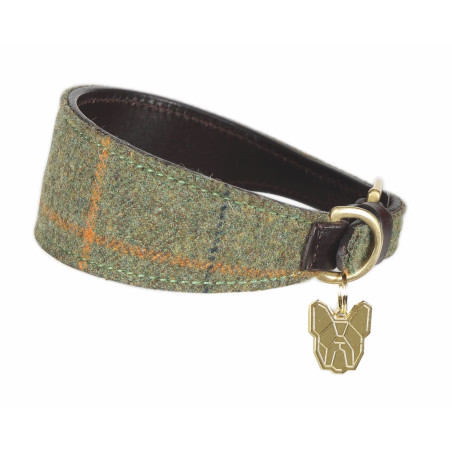 Tweed halsband voor windhonden Shires Digby & Fox