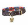 Halsband voor honden Drover Polo Shires Digby & Fox - Marine / rood