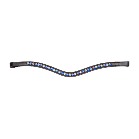 Shires Velociti Gara blauwe strass frontriem