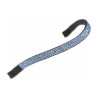 Shires Velociti Gara brede frontriem met strass - Blauw / zwart