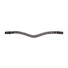 Frontal strass noir Shires Velociti Gara - Marron