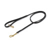 Laisse pour chien en cuir matelassé Shires Digby & Fox - Noir