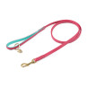 Laisse pour chien en cuir matelassé Shires Digby & Fox - Rose