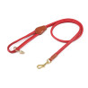 Laisse pour chien en cuir rond Shires Digby & Fox - Écarlate
