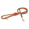 Laisse pour chien en cuir rond Shires Digby & Fox - Fauve