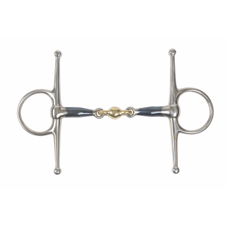 Shires blauwe Sweet Iron kneveltrens met pastille