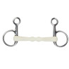 Baucherbit gebogen mondstuk EquiKind Softie Shires - Staal