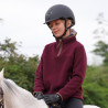 Polaire demi-zip Core jeune cavalier Shires Aubrion - Bordeaux