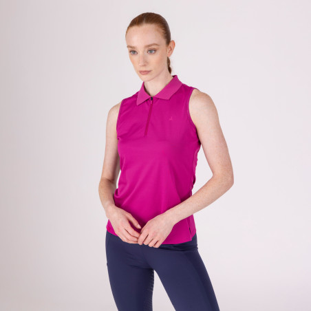 Mouwloze technische polo React Shires Aubrion