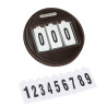 Porte-numéro rond Shires Velociti - Marron