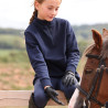 Pull quart de zip React jeune cavalier Shires Aubrion - Minuit