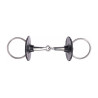 Rondelles de mors silicone ergonomiques Shires - Marron