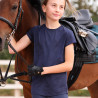 T-shirt technique React jeune cavalier Shires Aubrion - Minuit
