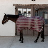 Turnout deken All Weather Waterproof Comfort Kentucky - Bordeaux met ruitjes