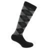 Chaussettes Equithème Argyle femme - Marron / bleu ciel