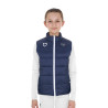 Veste sans manches unisexe enfant coupe slim Equestro X Fise - Marine blazer