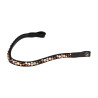 Voorhoofdband met strass model Spirit - Zwart / goud