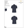 T-shirt Equestro femme d’entraînement en tissu technique micro-perforé - Marine blazer