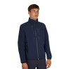 Softshell heren met logo op de rug - Marineblazer