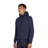 Herenhoodie met verstelbare capuchon en rits - Marineblazer