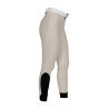 Damesbroek met full grip, hoge taille, logo in strass - Oxfordbruin