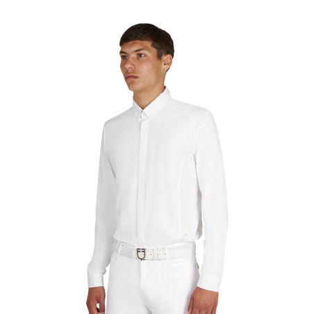 Herenpoloshirt wedstrijd met overhemdkraag