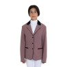 Veste de concours Equestro enfant unisexe zippée et à boutons - Marine blazer