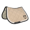 Springonderlegger Double Stripes in technische stof - Oxford tan / zwart