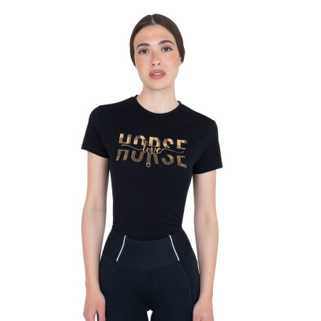 T-shirt Equestro femme Horse Love en coton