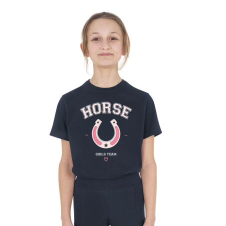 T-shirt Equestro fille Horse Team en coton